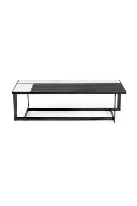 Gray Walnut Marble Coffee Table | OROA Modern Fargo