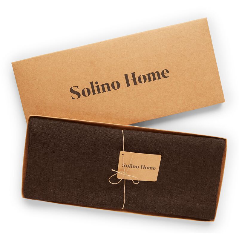 Solino Home Athena 100% Linen Table Runner &ndash; Handcrafted, Machine Washable, Perfect for Holiday and Everyday Dining