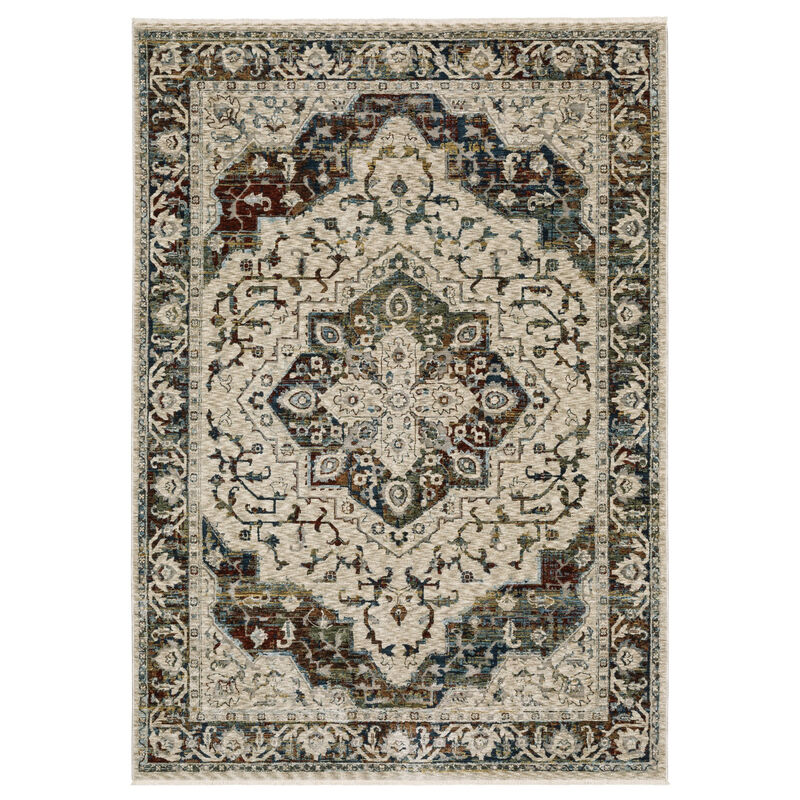 Medallion Area Rug with Fringe image number 0