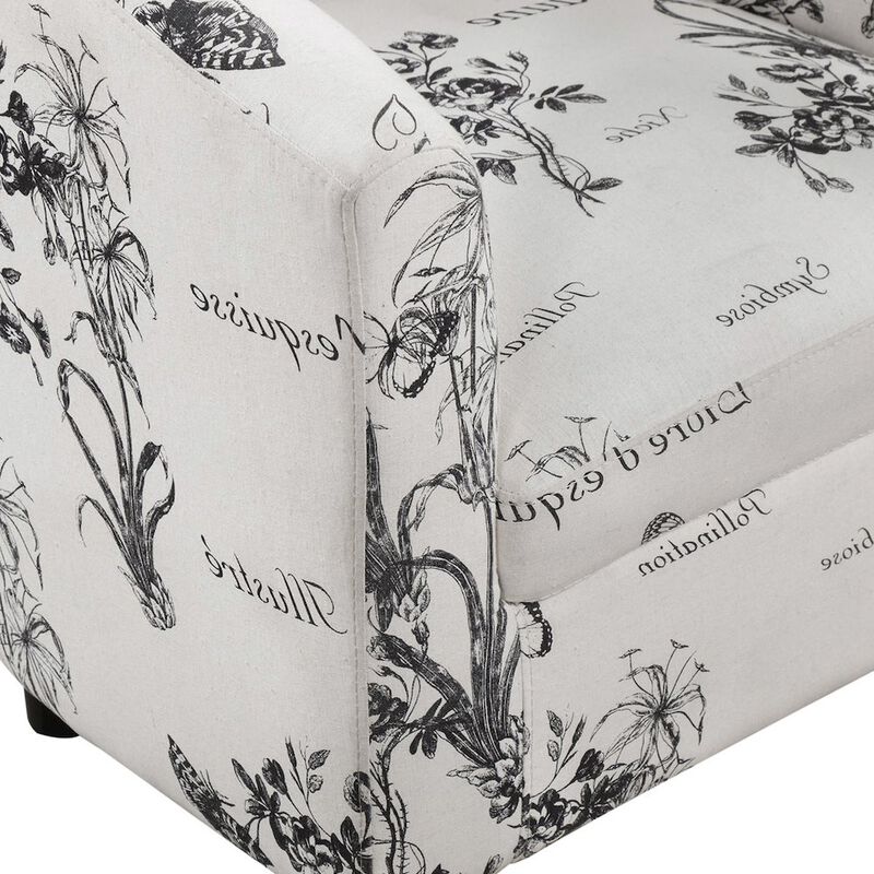 Convenience Concepts Take a Seat Churchill Accent Chair with Ottoman