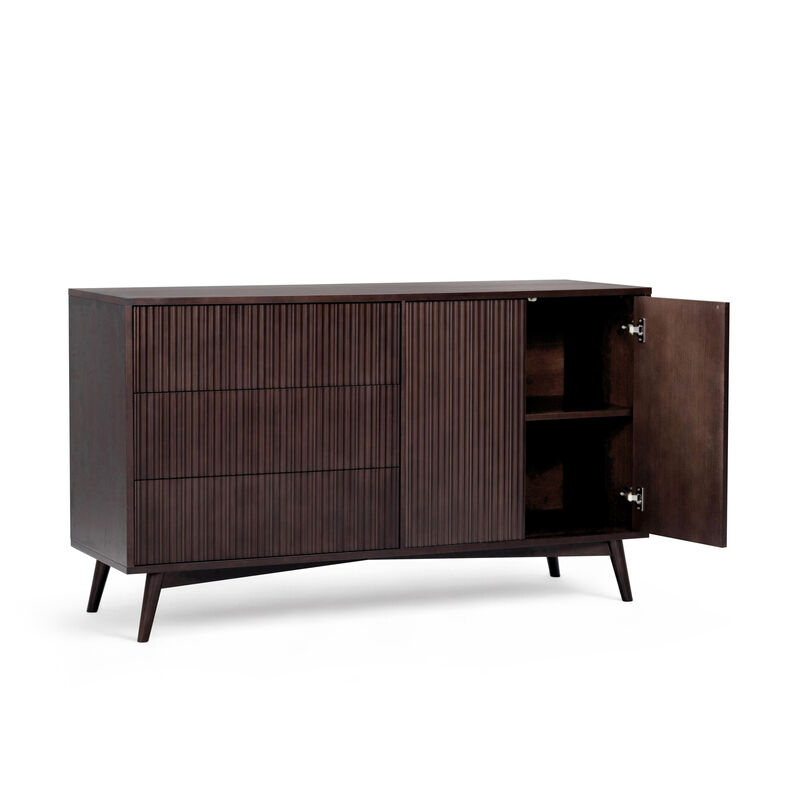 Tremolo Sideboard Cabinet with Fluted Fronts & Modern Design image number 7