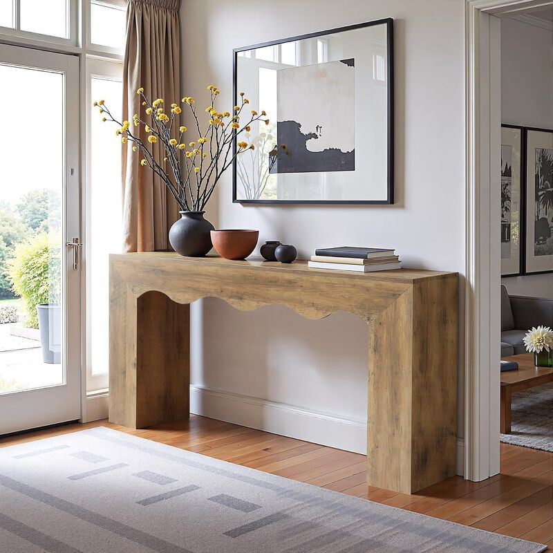 Tribesigns Farmhouse Wood Console Table image number 1