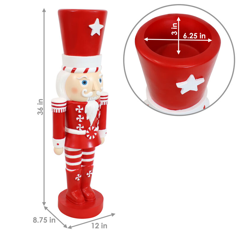 Sunnydaze Alfonso the Noble Indoor and Outdoor Nutcracker Statue - 36 in image number 4