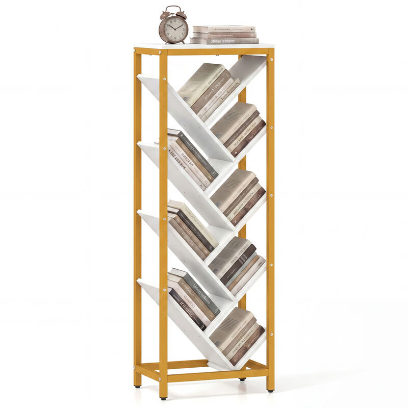 9 Tier Bookshelf for Hardcover Books for Living Room Bedroom and Office image number 3