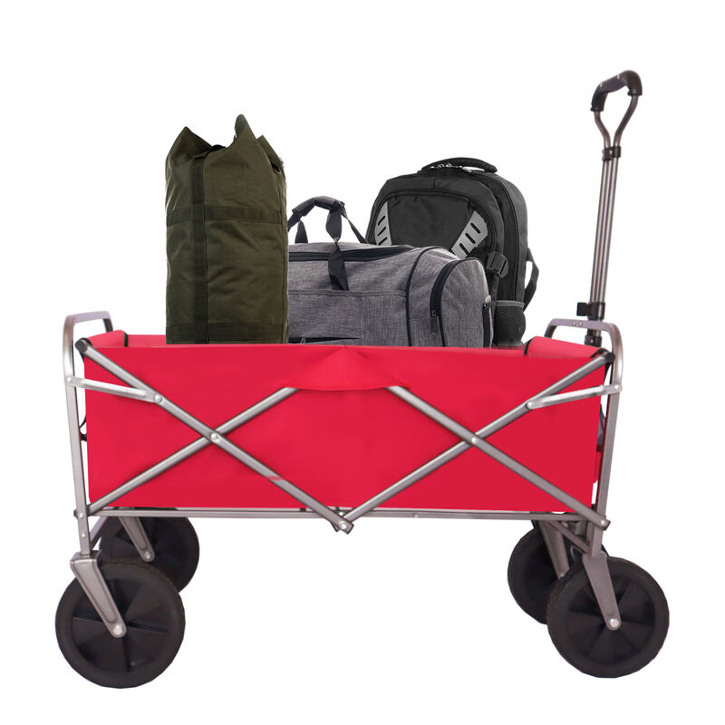 Outdoor Garden Multipurpose Micro Collapsible Beach Trolley Cart Camping Folding Wagon image number 1