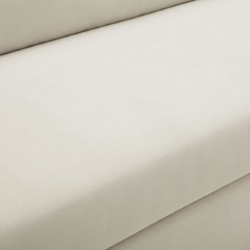 Performance Velvet Sofa, Comfy Modern Couch for Living Room, Taupe image number 5