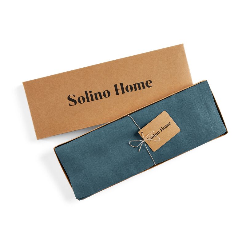 Christmas Linen Table Throw - Fete, Solino Home