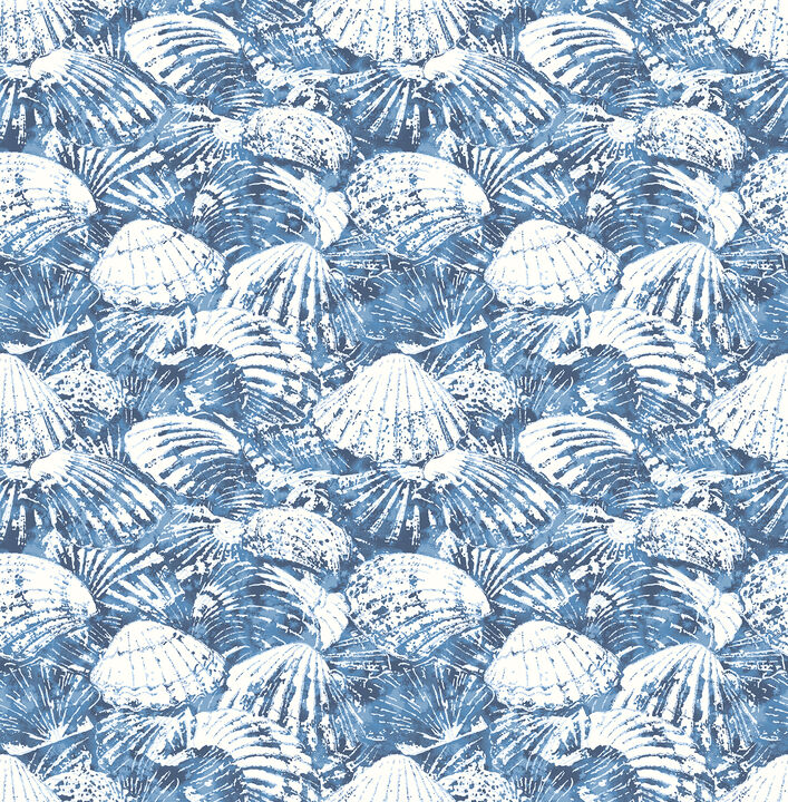 Surfside Blue Shells Wallpaper (Set of 2)