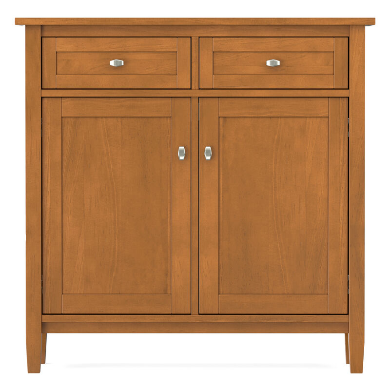 Warm Shaker SOLID WOOD 36 inch Wide Transitional Entryway Storage Cabinet in Light Golden Brown image number 3