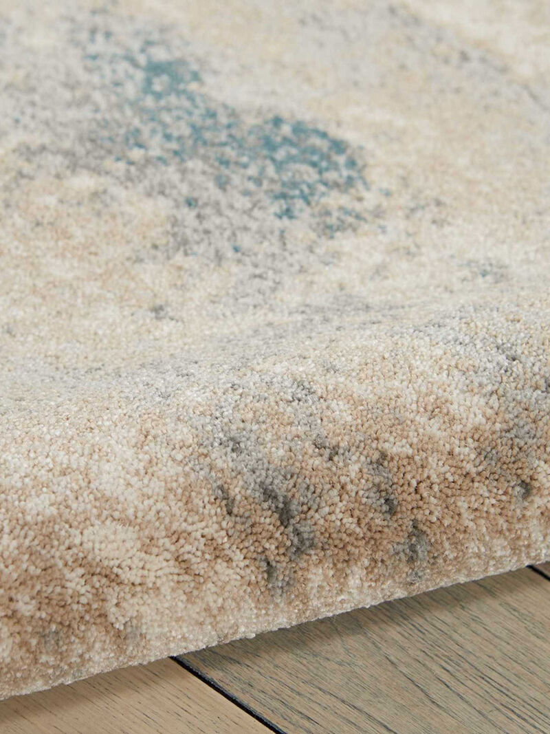 Maxell MAE17 Ivory/Teal 3'10" x 5'10" Rug