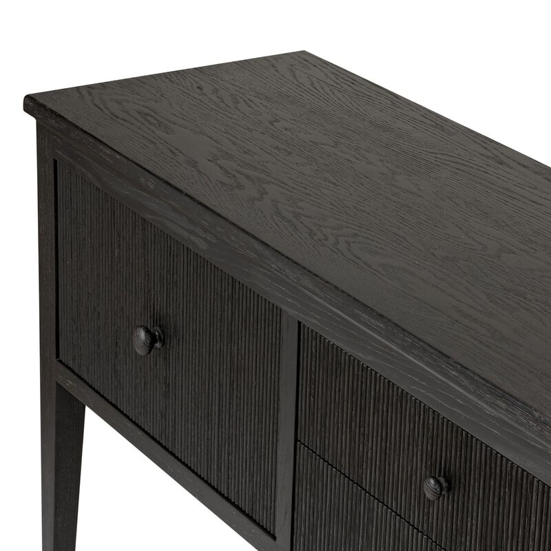 Bush Distressed Black Sideboard