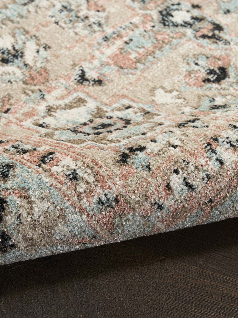 Washable Decor WSD13 Peach 9' x 12' Rug