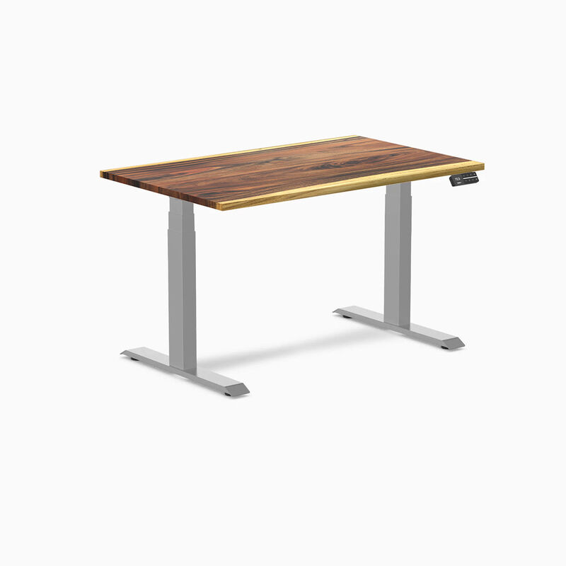 Desky Dual Hardwood Sit Stand Desk image number 0