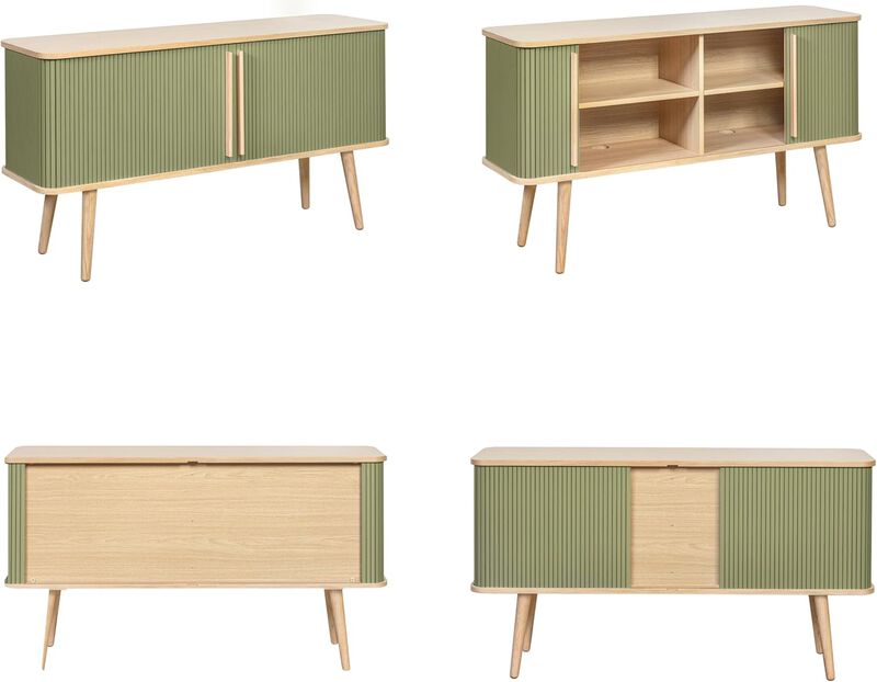 SLIDDO 53'' Sideboard with Doors and Shelves - Credenza.