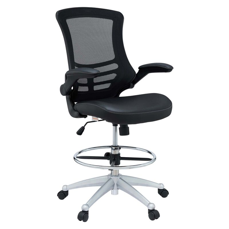 Modway Furniture - Attainment Vinyl Drafting Chair image number 0