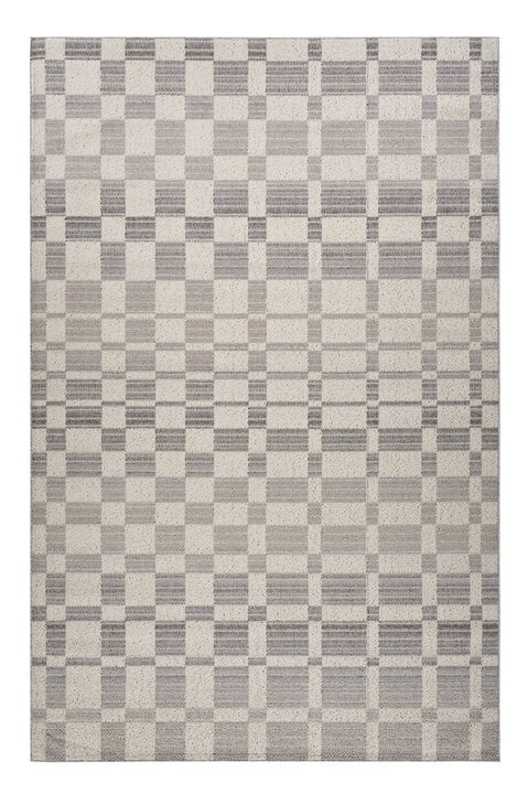 HomeRoots Checkered Distressed Area Rug
