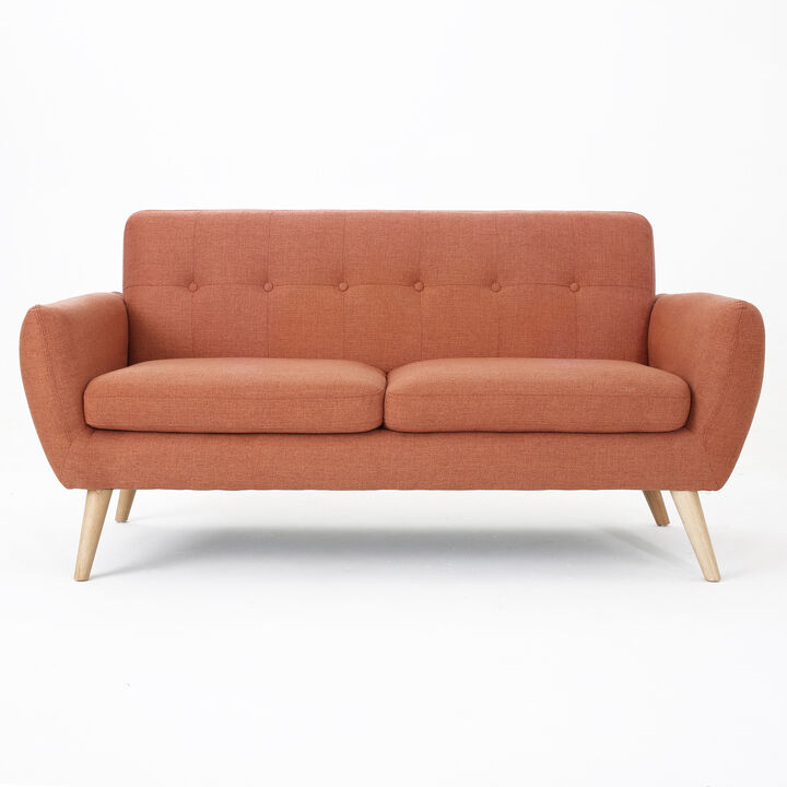 Merax Modern Fabric Loveseat Sofa