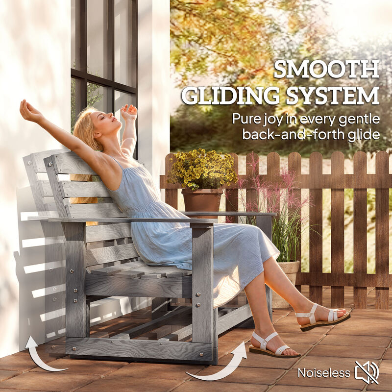 Hivvago Double Seat Patio Glider Chair image number 3