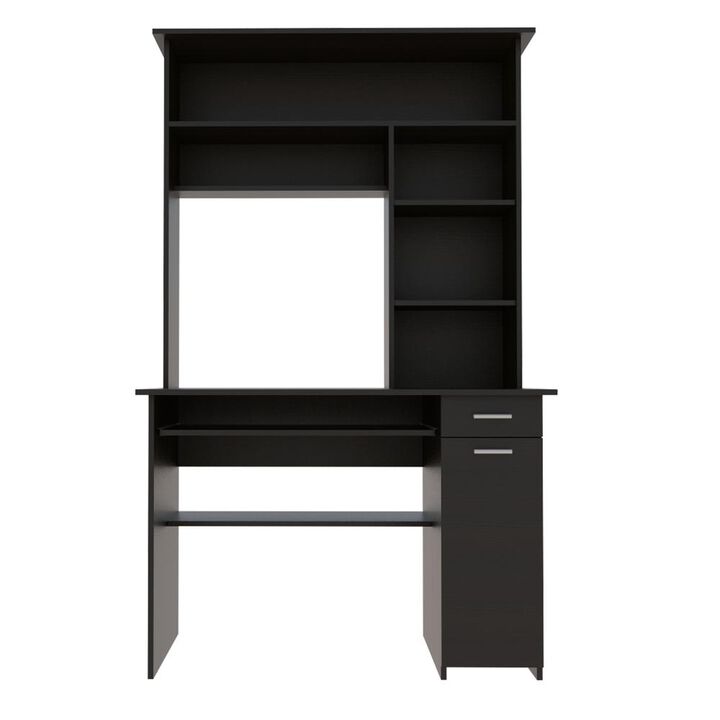 Xalo 180 Compu Hutch Desk In Black