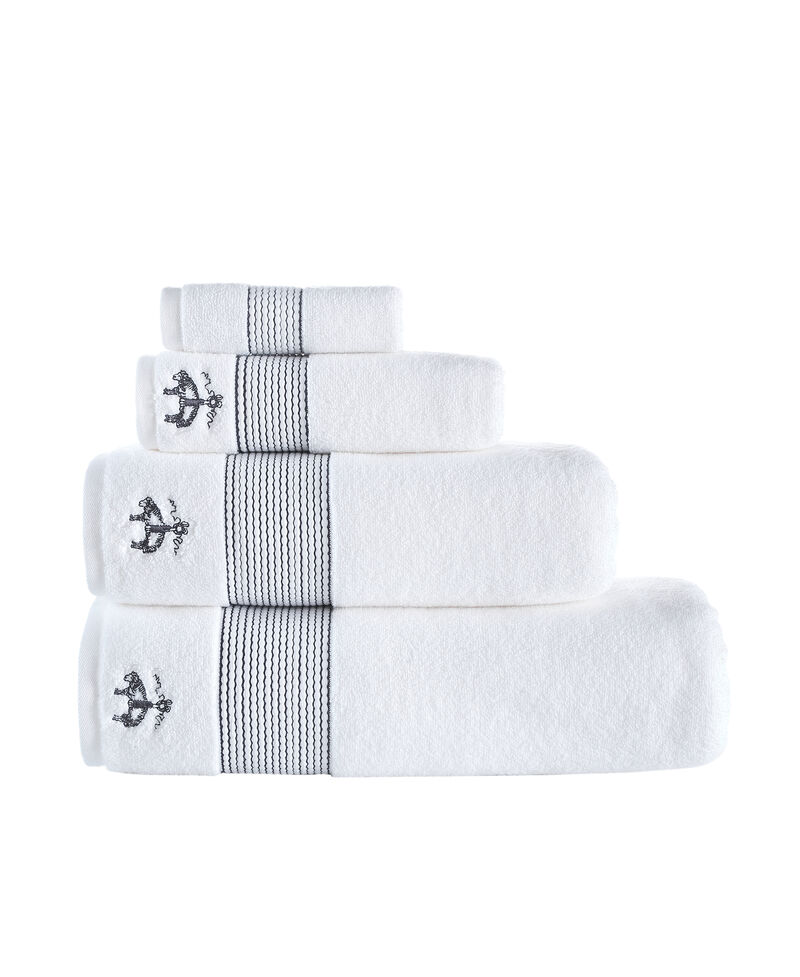 Brooks Brothers Rope Stripe Border 4 pcs Wash Towels