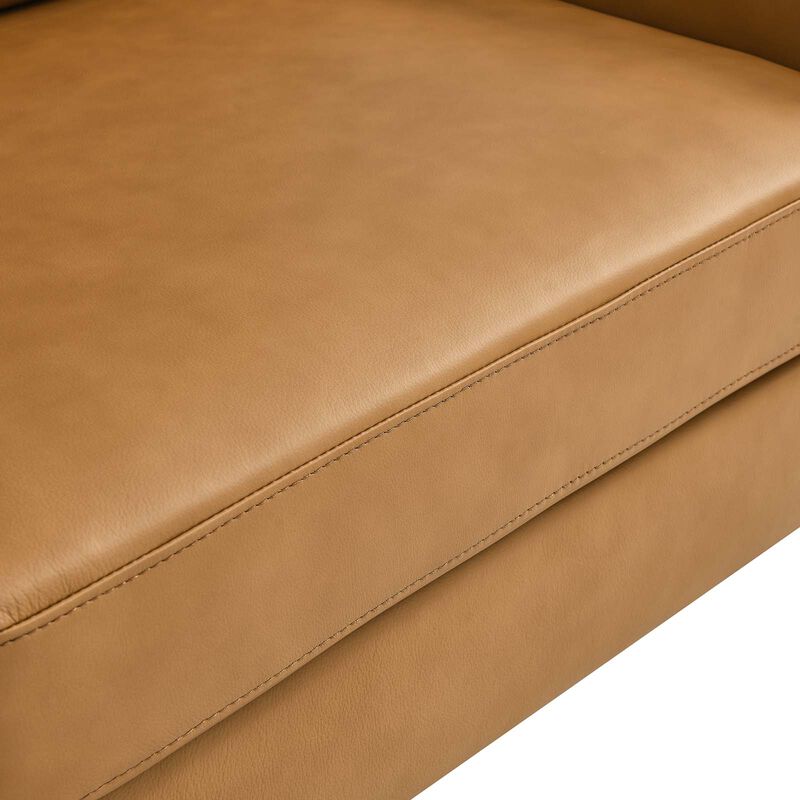 Corland Leather Loveseat Brown image number 5