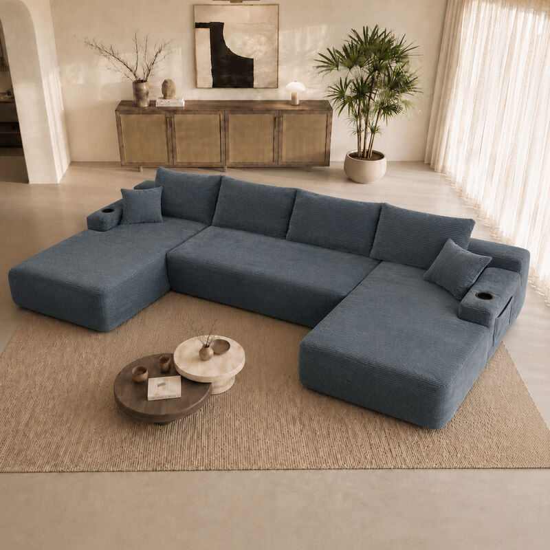 Mernri 126" Cloud Sectional Sofa image number 3