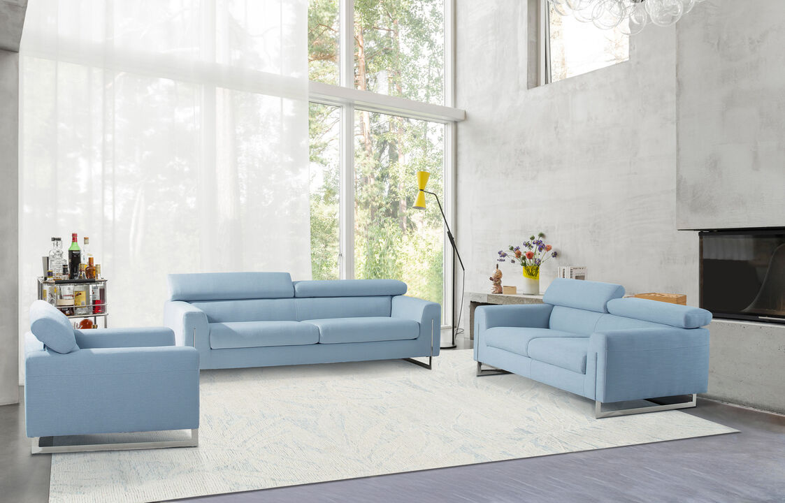 Pasargad Home Harmony Hand-Tufted Ivory/Blue Area Rug