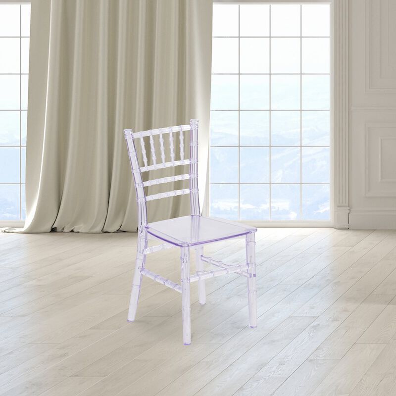 Flash Furniture Child's Crystal Resin Party and Event Chiavari Chair for & Residential Use image number 7