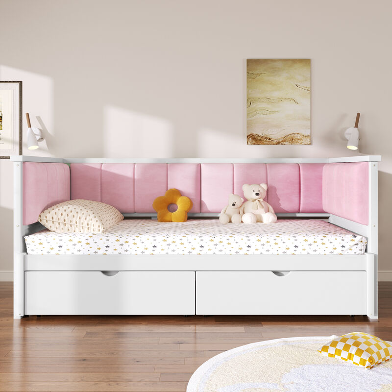 Merax Twin XL Convertible to King Upholstered Daybed image number 2