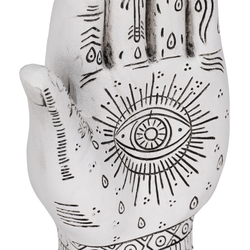 Resin, 10" Tattoo Hand, White image number 4