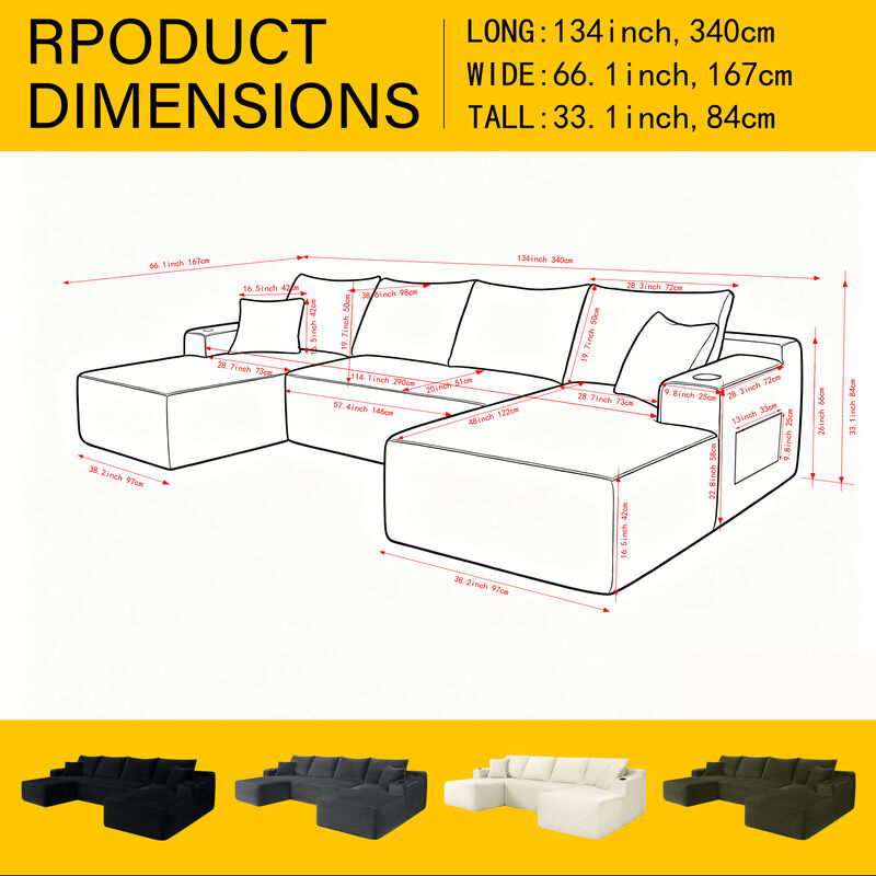 Kapmam U-Shape Sectional image number 3