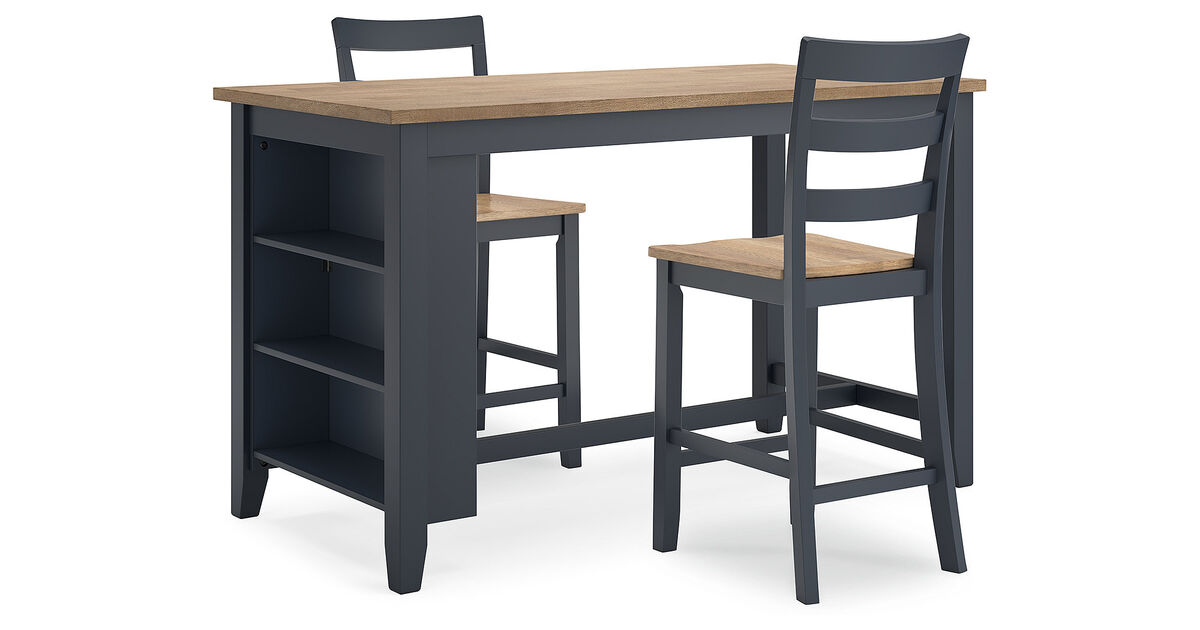Gesthaven 3-Piece Counter Dining Set