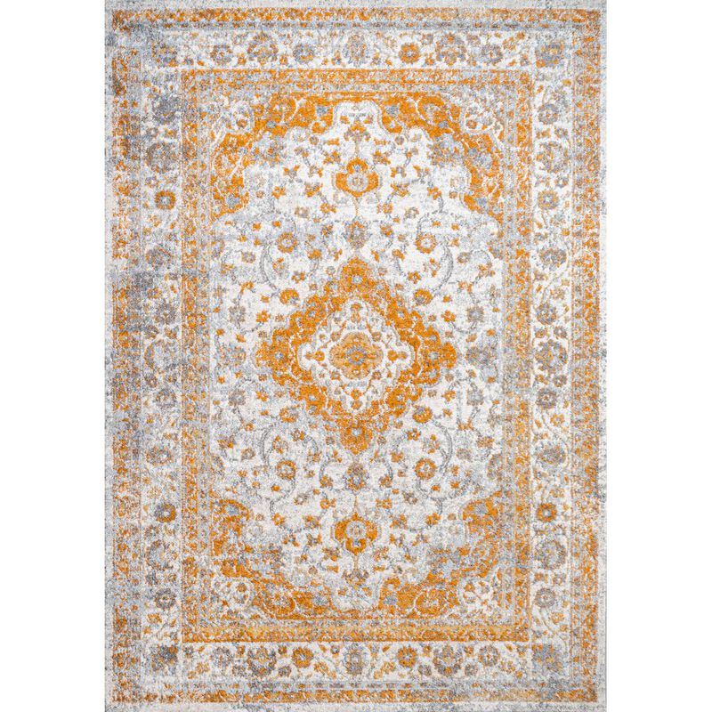 Indhira Ornate Medallion Persian Area Rug