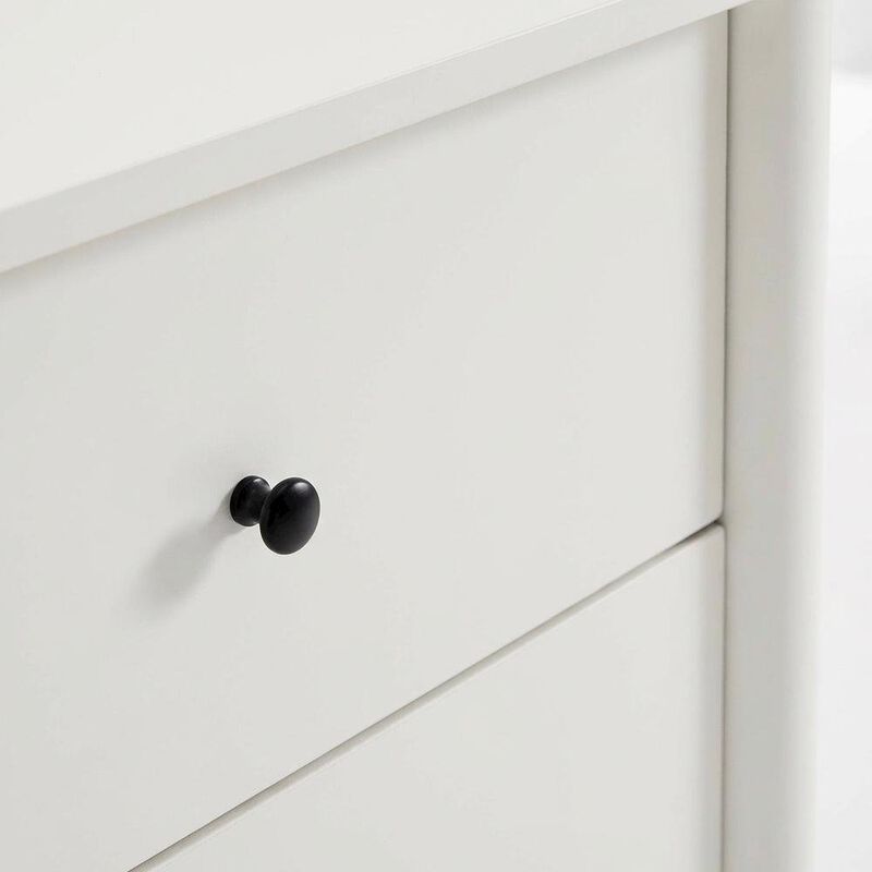 Bedside Nightstand with 2 Drawers in Elegant Finish image number 1