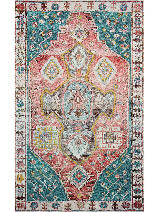 Fiona Rust/Navy 3'0" x 5'0" Accent Rug