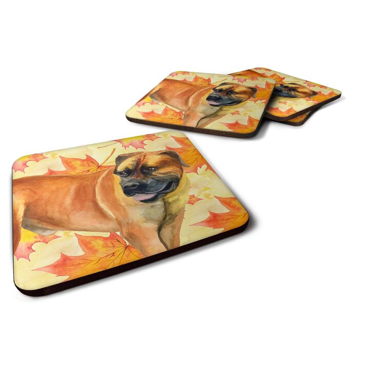 Caroline's Treasures Boerboel Mastiff Fall Decorative coasters, Multicolor