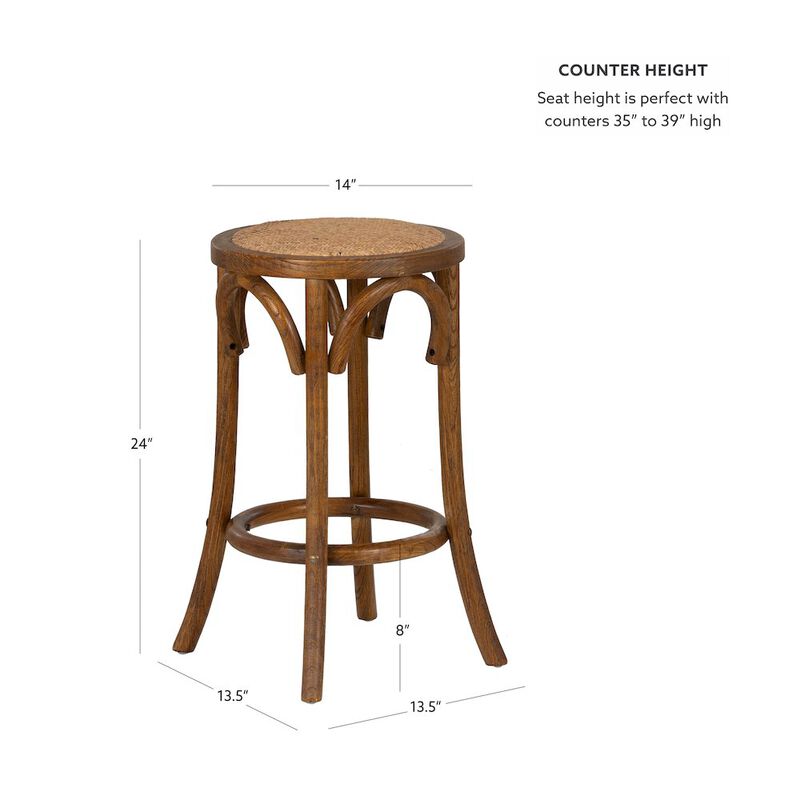 Linon Rae Backless Counter Stool image number 5