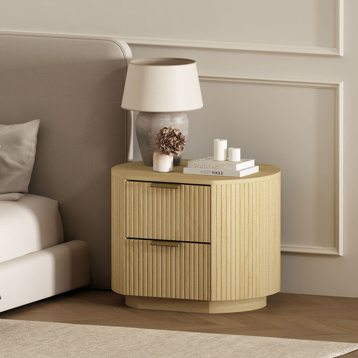 Olivia Nightstand with Gold