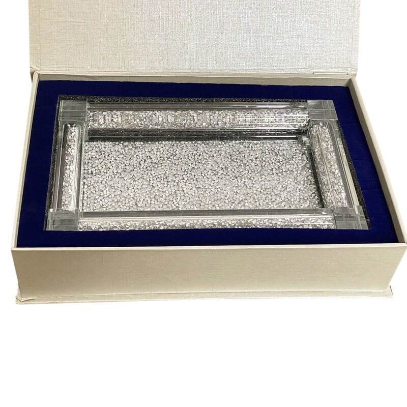 Exquisite Small Glass Tray in Gift Box