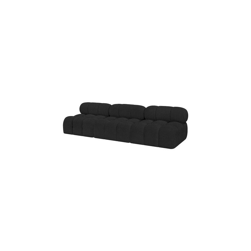 Meridian Furniture Ames Black Boucle Fabric Modular Sofa