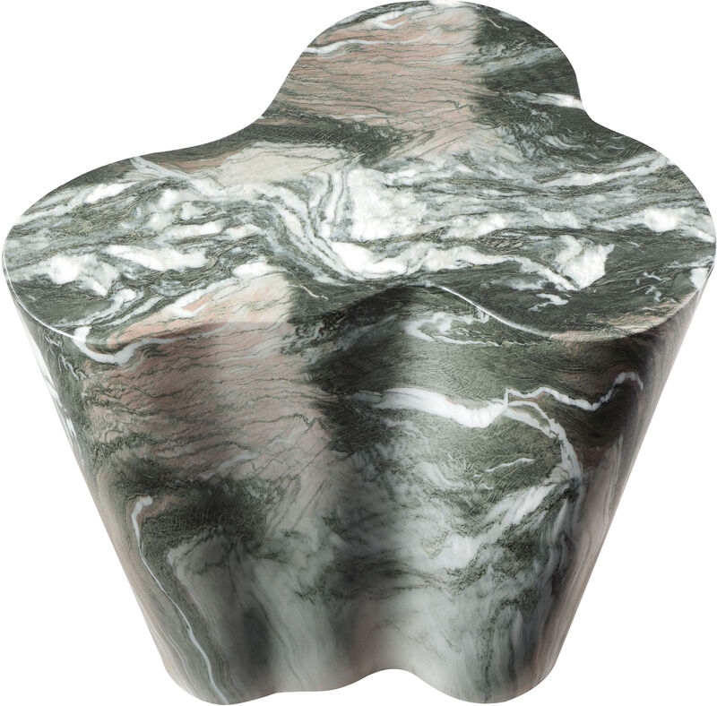 Meridian Furniture Monza Green Marble Finish Concrete End Table image number 5