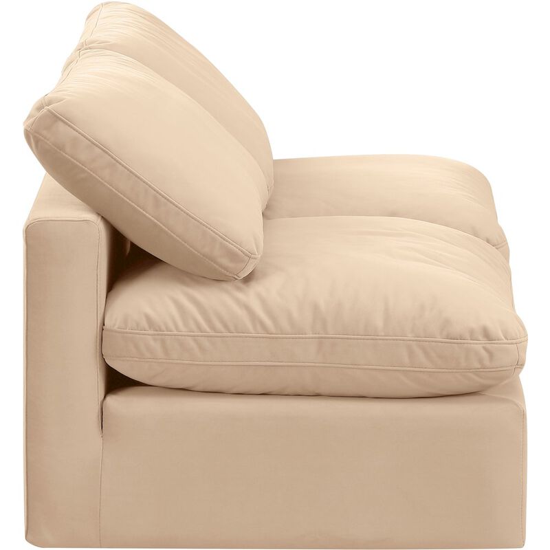 Meridian Furniture Indulge Beige Velvet Modular Sofa