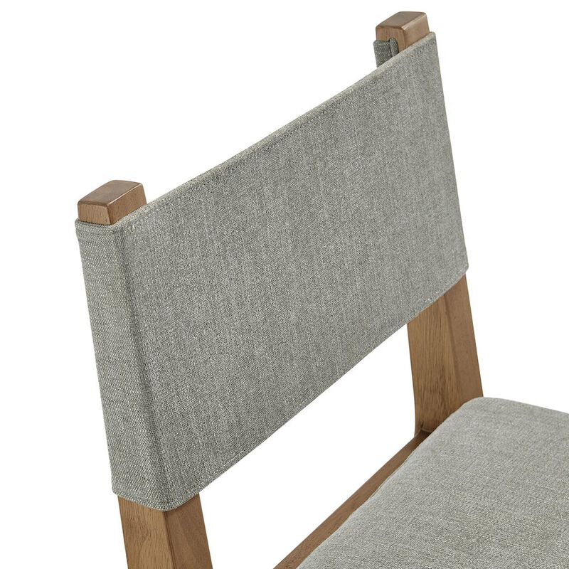 Calder Fabric Upholstered Wood Armless Dining Chair image number 6