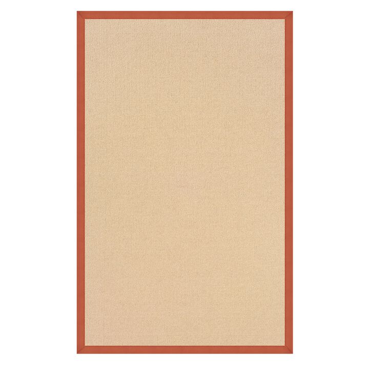 Linon Athena Natural & Burnt Orange, Rug