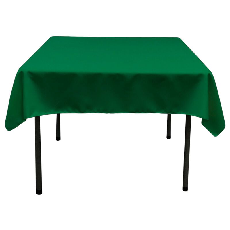58-Inch Square Polyester Poplin Tablecloth for Dining and Kitchen Tables image number 0