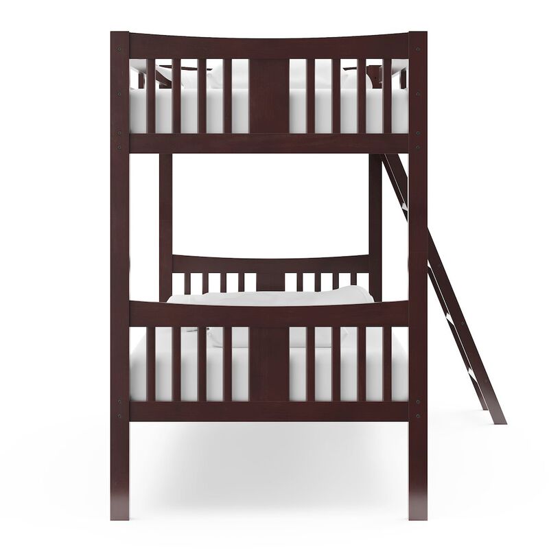 Storkcraft Caribou Twin-over-Twin Bunk Bed (Espresso)