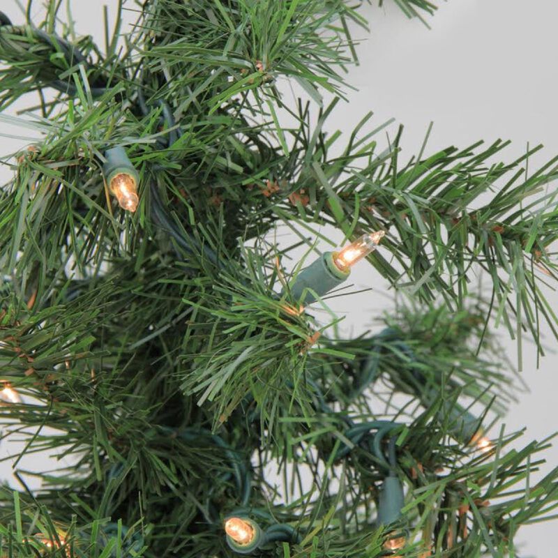 3' Pre-Lit Medium Woodland Alpine Artificial Christmas Tree - Clear Lights