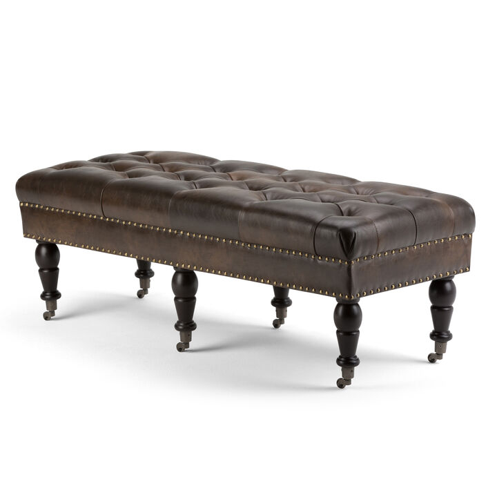 Simpli Home Henley Tufted Ottoman Bench