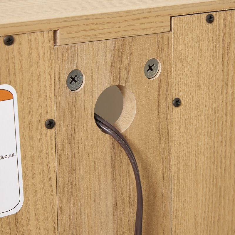 25.98 in. Display Cabinet with 2 Glass Doors