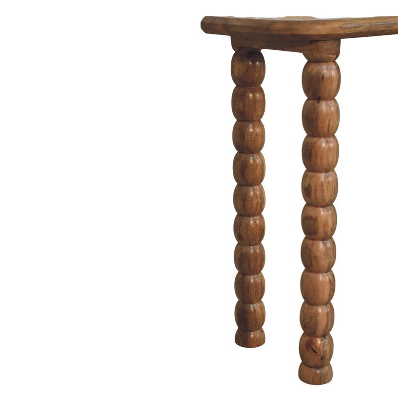 Artisan Furniture Solid Wood Spindle Rattan Console Table , Brown image number 6
